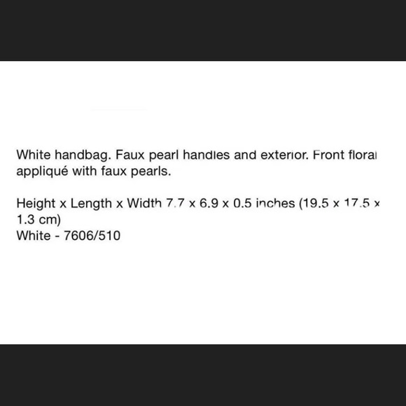 NWT Zara Woman Pearl Bag Purse Flowers Handbag - Picture 5 of 6